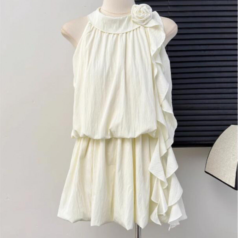 【Dress】フェイクツーウェイ ハイネックワンピース T01845