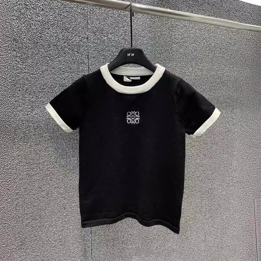 【Tops】2色展開配色Ｔシャツ   W12553