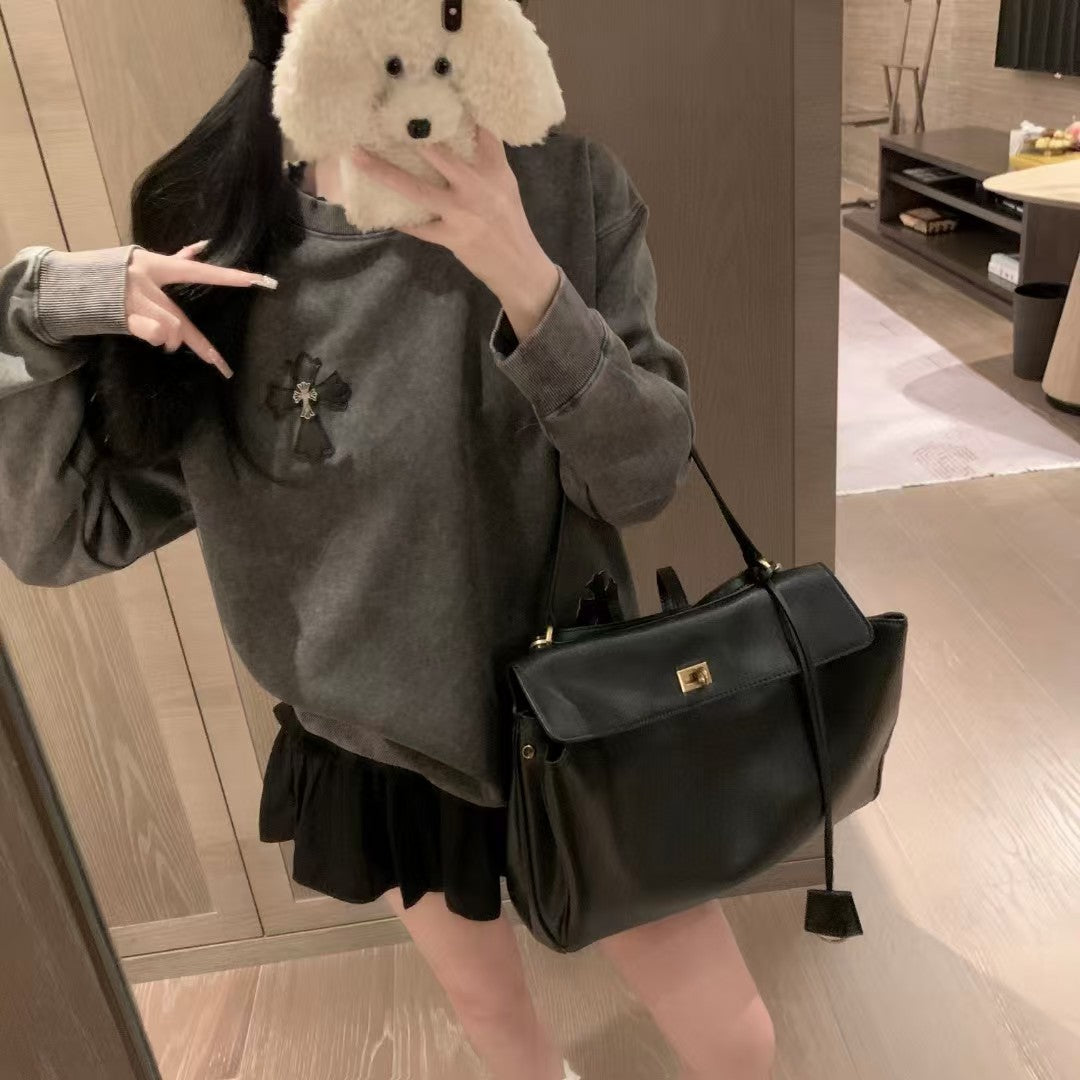 【Tops】春秋プルオーバー　 W14591