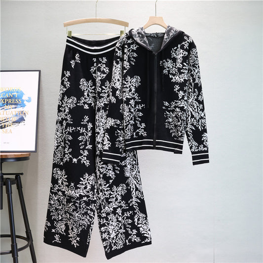 【Set】カーデ+パンツ　2点セット　Z7535