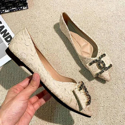 【Shoes】フレンチ人気フラットシューズ　Z7815