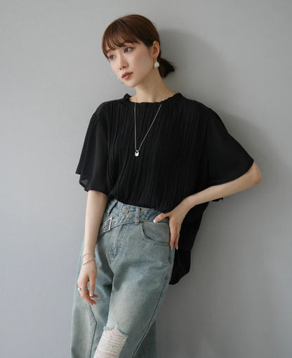 【Tops】夏ぴったり薄いTシャツ T01681