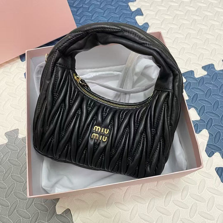 【雑貨】大流行！カラフルプリーツバッグ  T01805