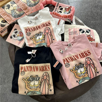 【Tops】3色展開キャラクターTシャツ    W10985