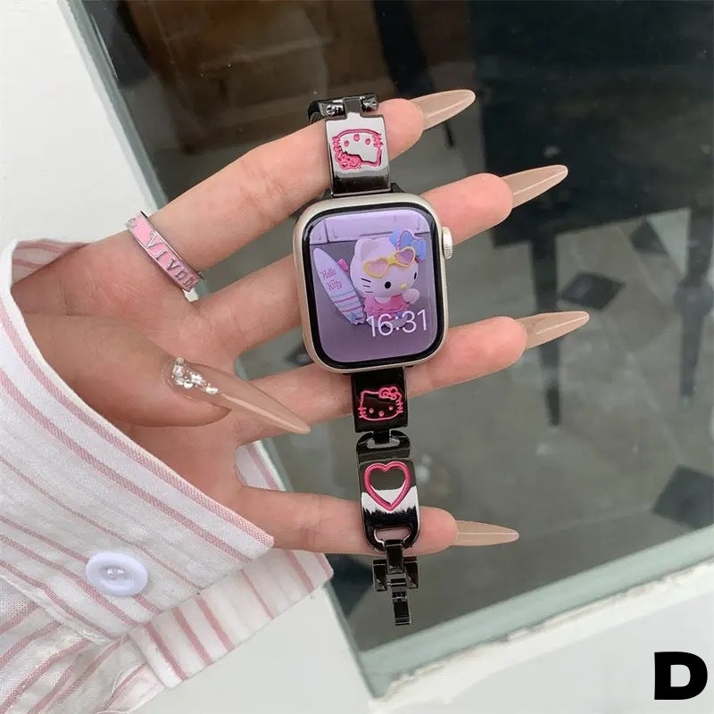 【雑貨】Apple Watchかわいいらしい金属製バンド T01777