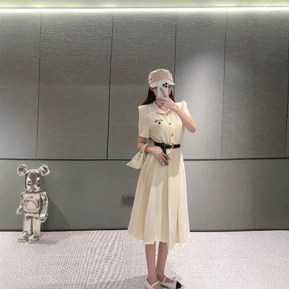 【Dress】ベルト付きロングワンピース  T01581
