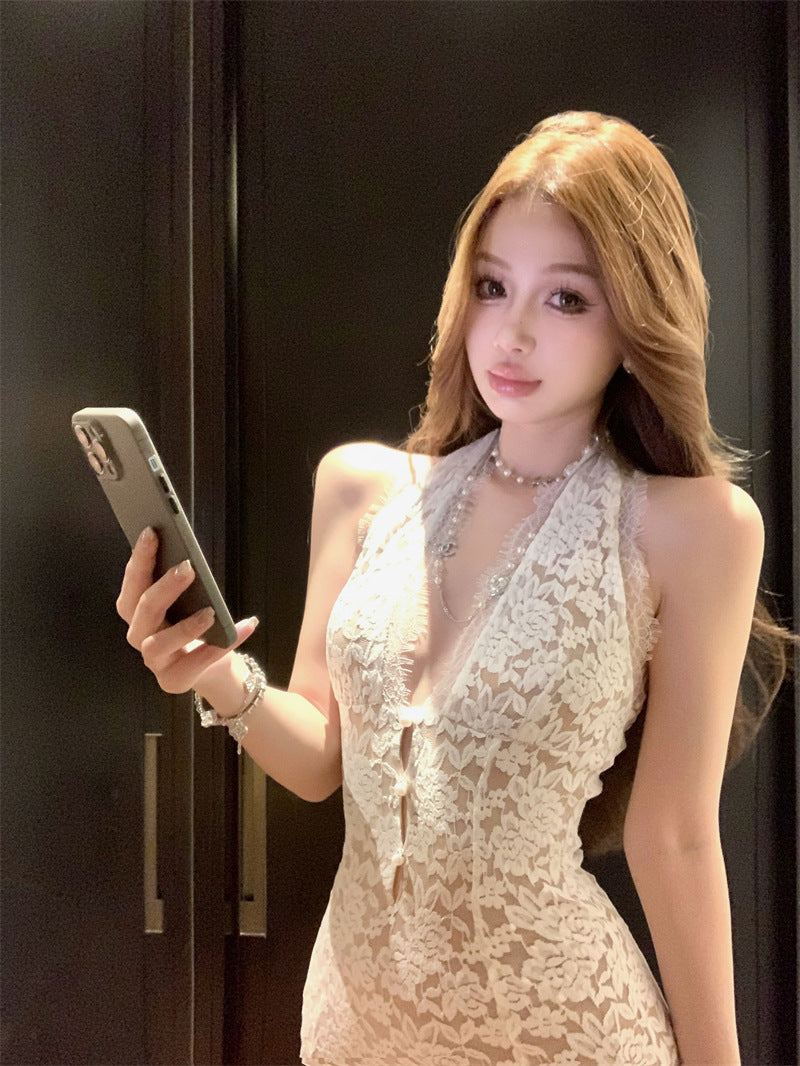 【Dress】セクシーレースワンピース T01409