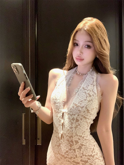 【Dress】セクシーレースワンピース T01409