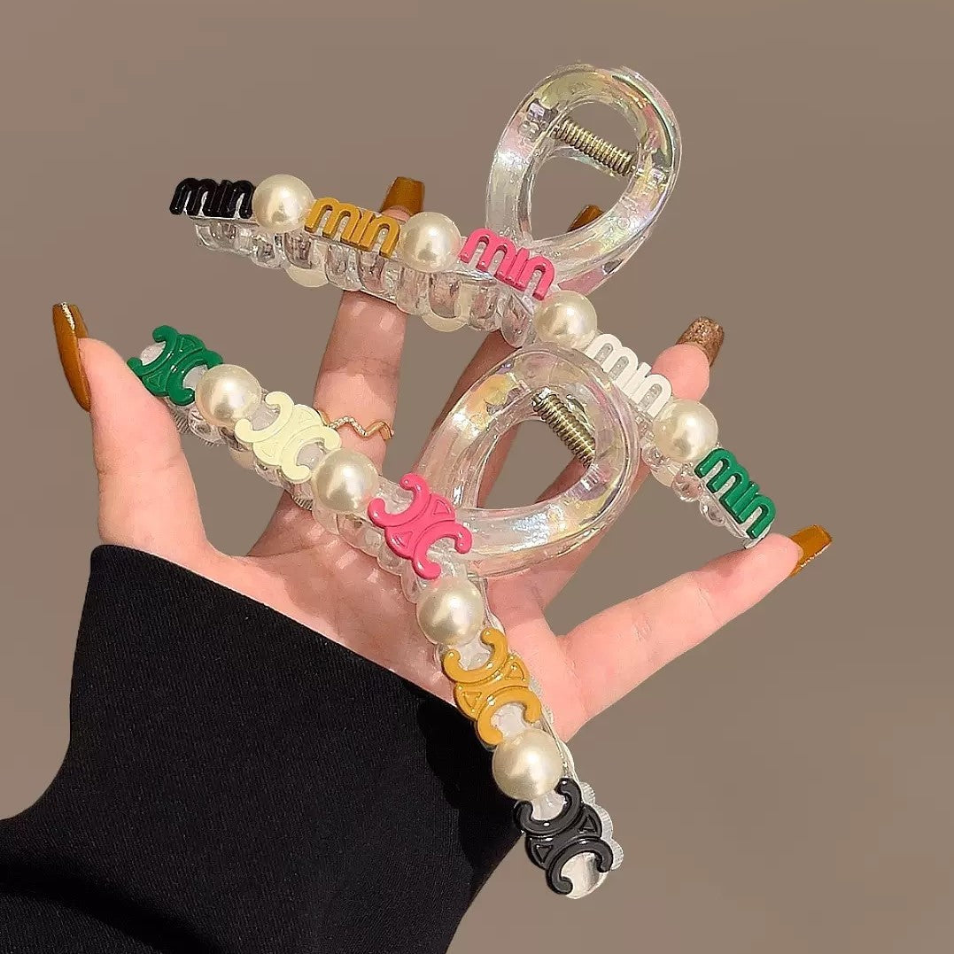 【雑貨】カラフルヘアクリップ　Z8285