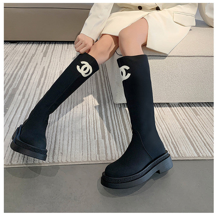 【Shoes】2色展開歩くやすいブーツ    W13837