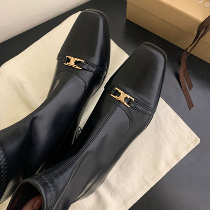 【Shoes】2色展開歩くやすいブーツ    W13836
