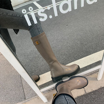【Shoes】3色展開ロングブーツ　W13842