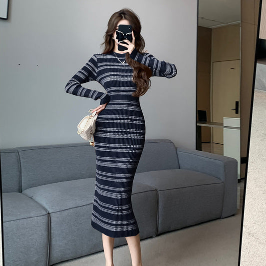 【Dress】ボーダー柄ワンピース　W10181