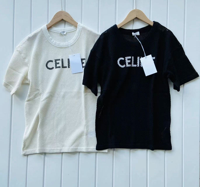 【Tops】新入荷～チュールTシャツ  W11194