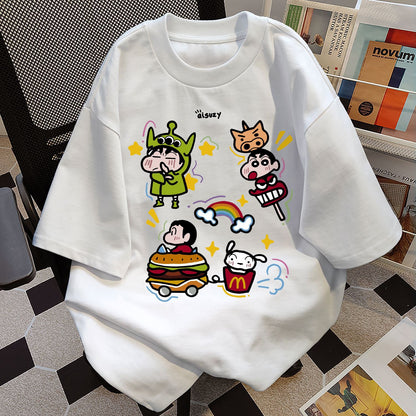 【Tops】4色選択可キャラクターＴシャツ     W12415