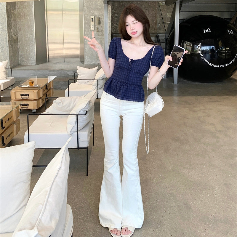 【Tops】スクエアネックキュートトップス T01760
