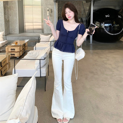【Tops】スクエアネックキュートトップス T01760