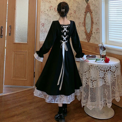 【Dress】バックリボンワンピース　Z8366