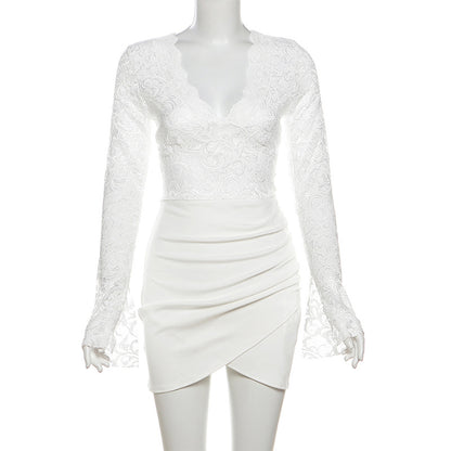 Dress】セクシーレースワンピース T01216