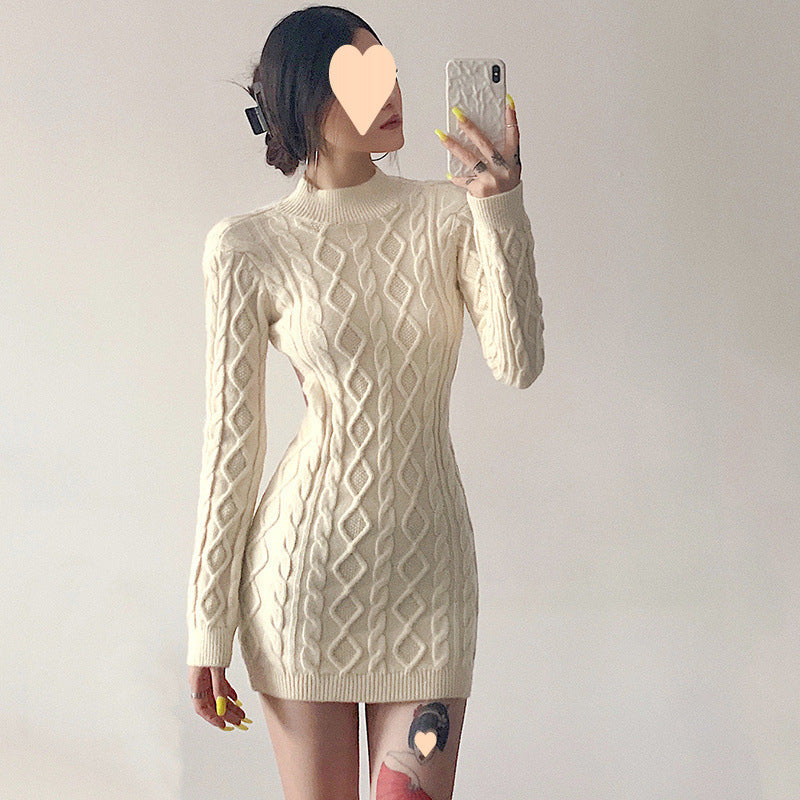【Dress】フェミニン無地ワンピース　Z7879