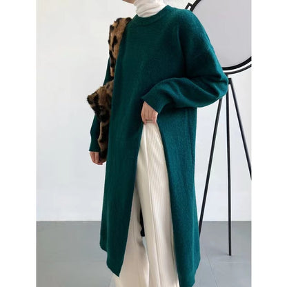 【Dress】スリットニットワンピース    W13468