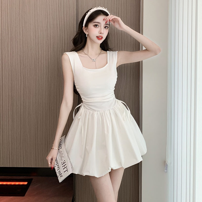 【Dress】スクエアネックドレス T01615