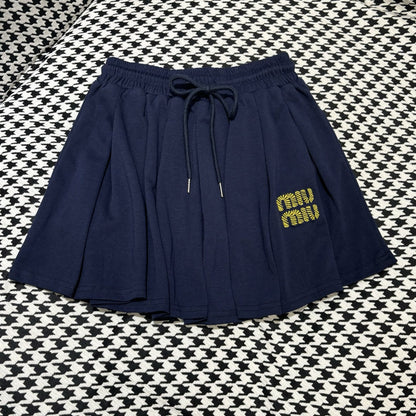 【Set】レース切り替えTシャツ + スカート2点セット T01479