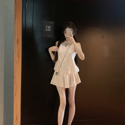 【Dress】ホルターネックバックレスドレス T01394