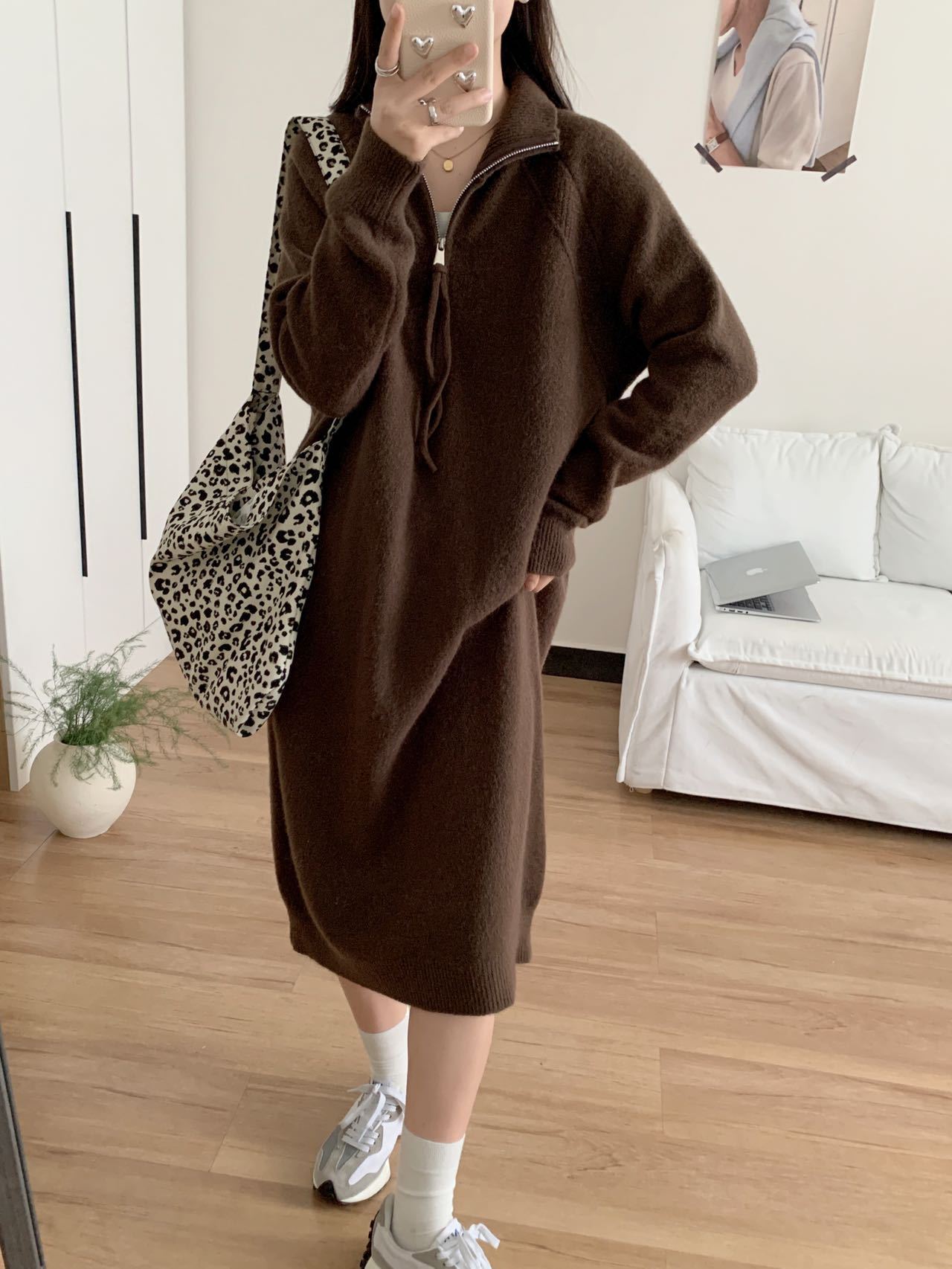 【Dress】タートルネックワンピース　Z8387