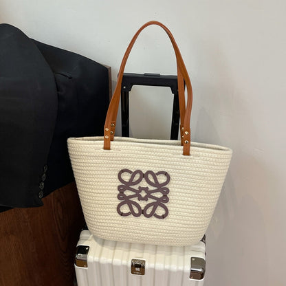 【雑貨】シンプルで大ぶりなトートバッグ T01833