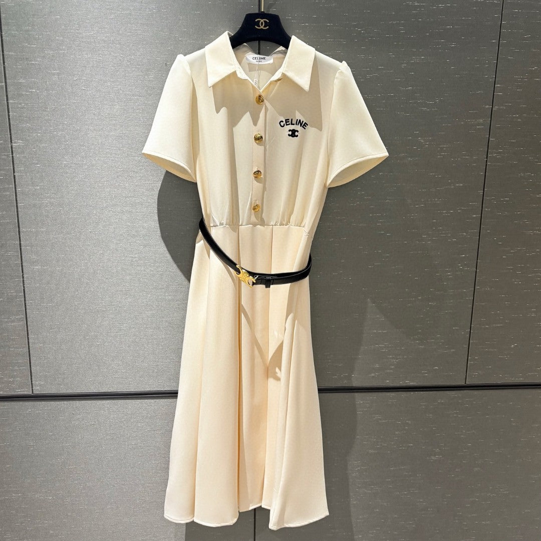 【Dress】ベルト付きロングワンピース  T01581