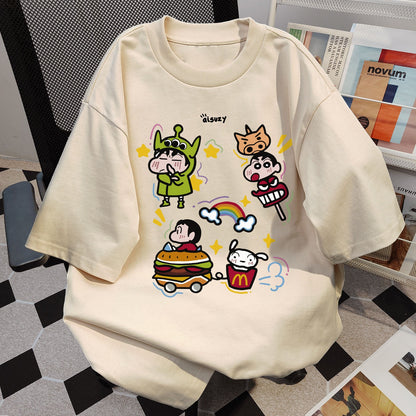 【Tops】4色選択可キャラクターＴシャツ     W12415