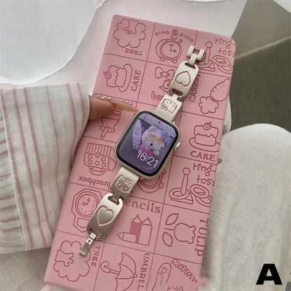 【雑貨】Apple Watchかわいいらしい金属製バンド T01777