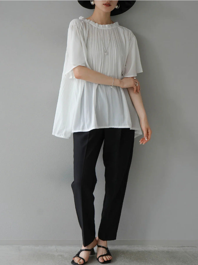【Tops】夏ぴったり薄いTシャツ T01681