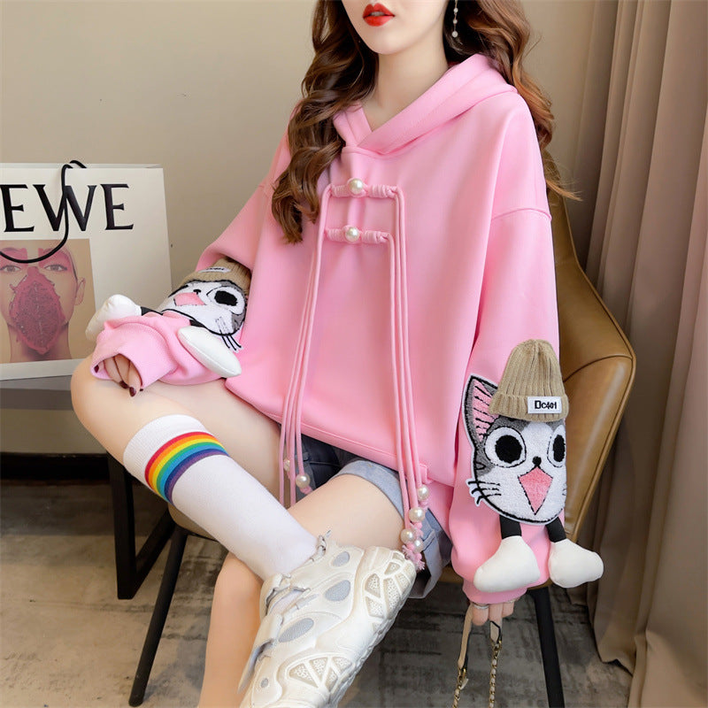 【Tops】キャラクター厚手フーディー　Z7642