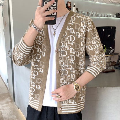 【Mens】高級感カーディガン　Z7204