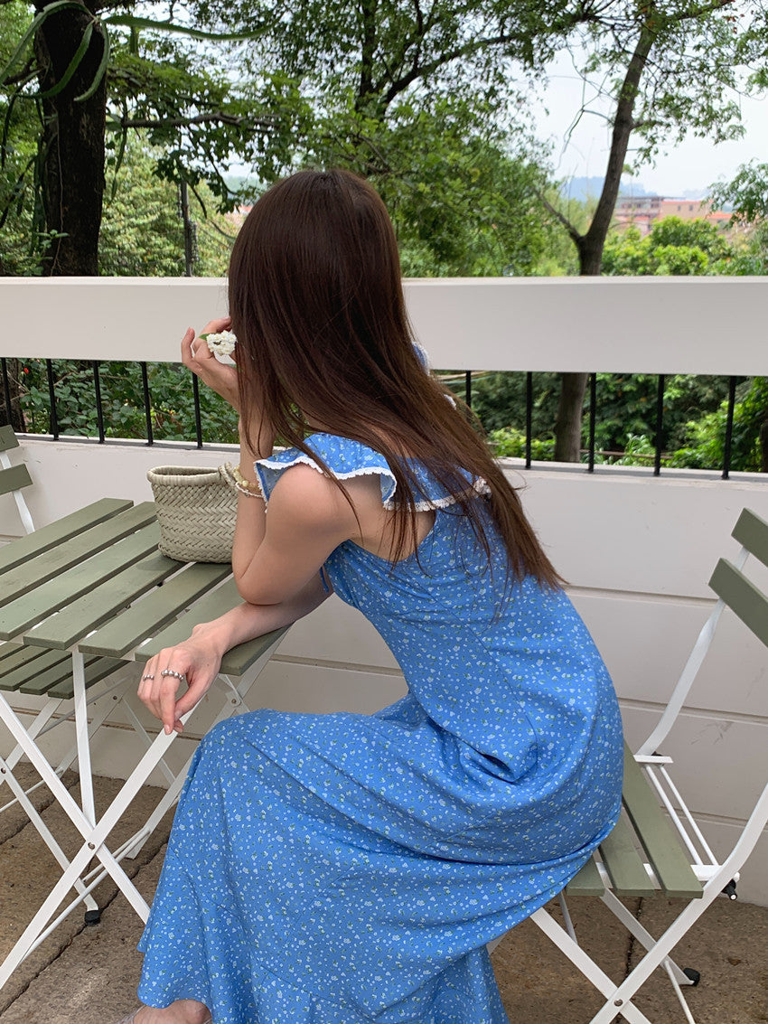 【Dress】小花柄シェイプアップワンピース T01812