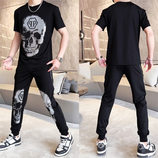 【Mens】メンズカートゥーンセット　Ｔシャツ + パンツ　Z7142