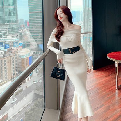 【Dress】ワンショルダーワンピース2色　Z8078
