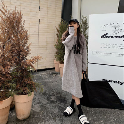 【Dress】厚手ラムウールワンピース　Z7959
