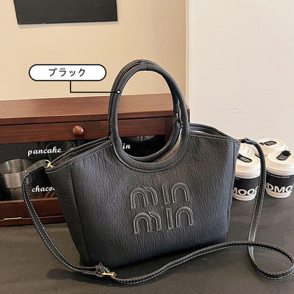 【雑貨】PU大容量ショルダーバッグ　Z7995