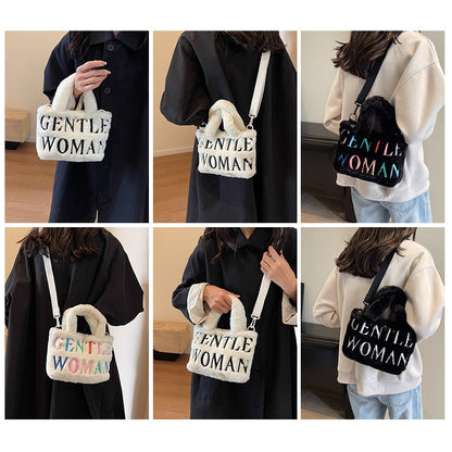 【雑貨】ふわふわ秋冬バッグ T01140