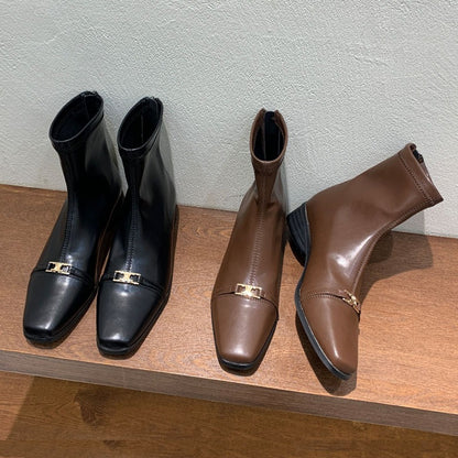 【Shoes】2色展開歩くやすいブーツ    W13836