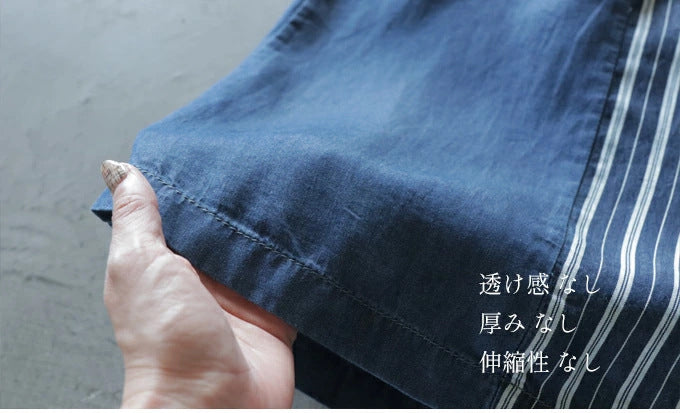 【Bottoms】ストラップ切り替えデニムパンツ T01683