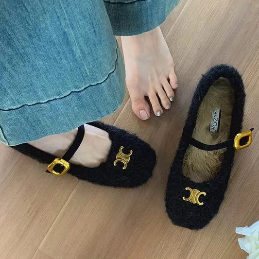 【Shoes】2色展開フラットシューズ　Z8130