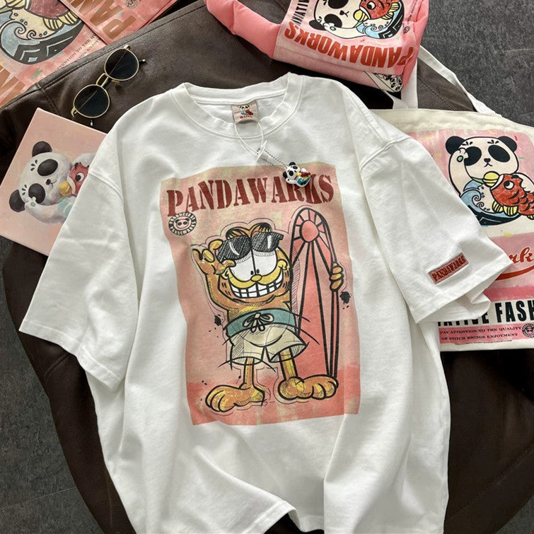 【Tops】3色展開キャラクターTシャツ    W10985