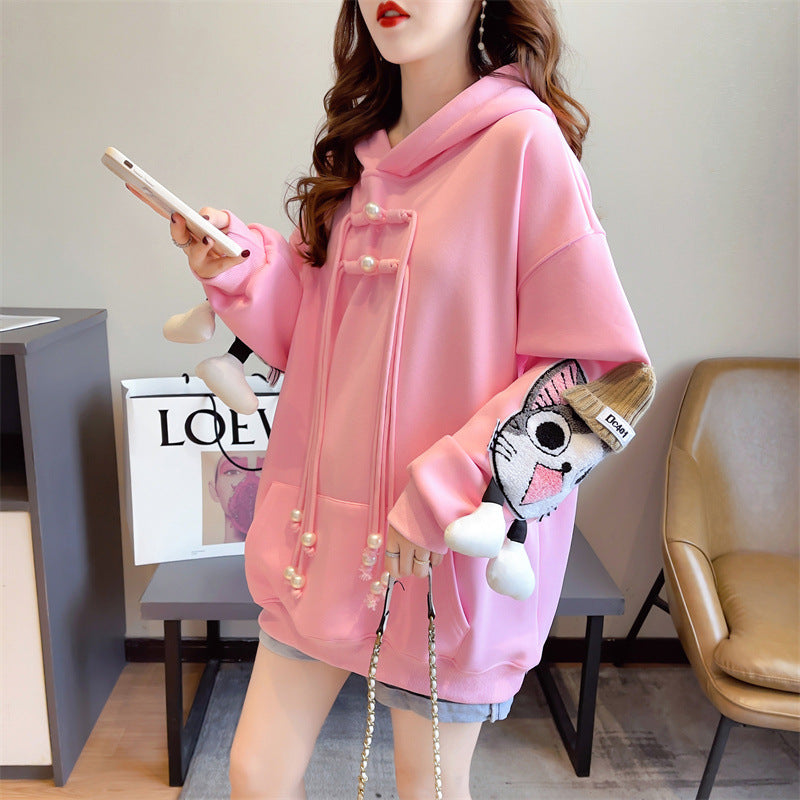 【Tops】キャラクター厚手フーディー　Z7642