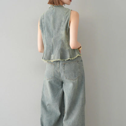 【Set】ファッションデニム2点セットT01695