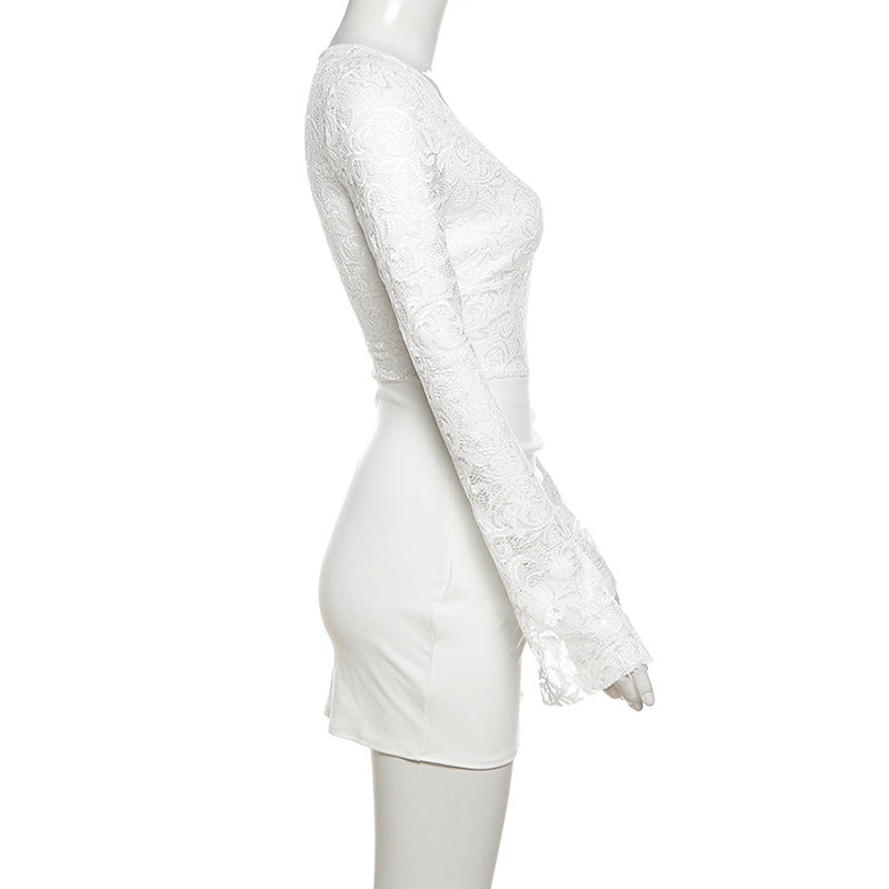 Dress】セクシーレースワンピース T01216
