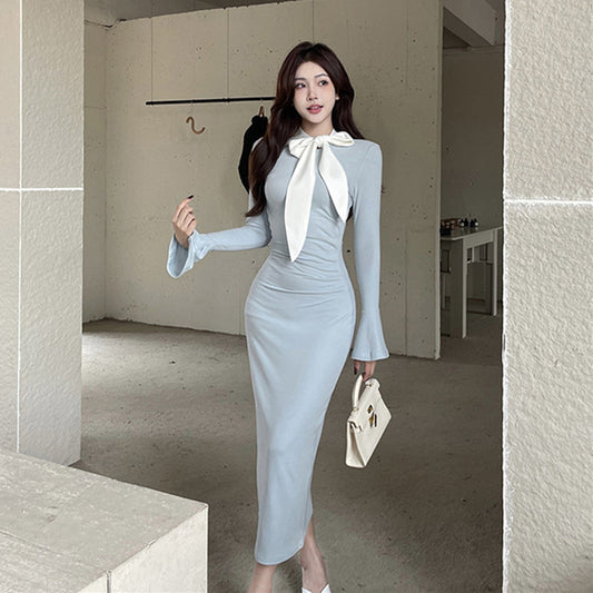 【Dress】リボンデザインワンピース　W13804